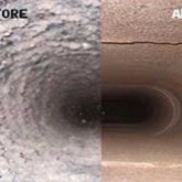 Before and after power sweeping technology